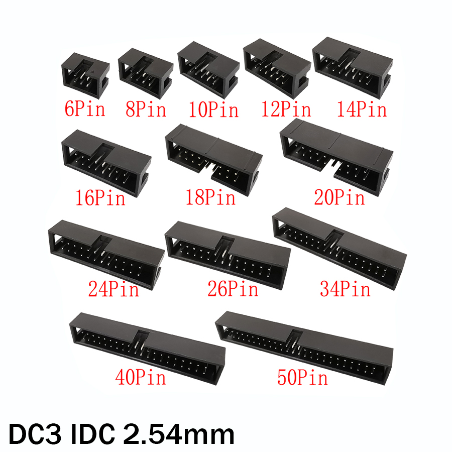 Dip Bar Parallel - 10 pces dc3 6p 5050pin idc