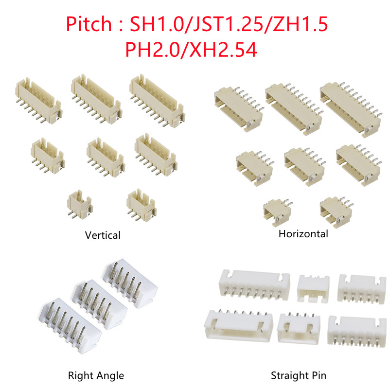 Dip Bar Parallel - 10 peças sh/jst/zh/ph/xh passo 1.0mm 1.25mm