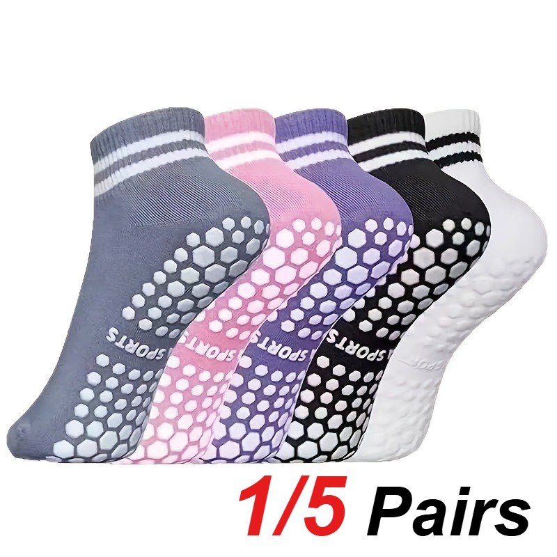 Yoga Fitness Yoga - 1/5 Par de Meias de Silicone