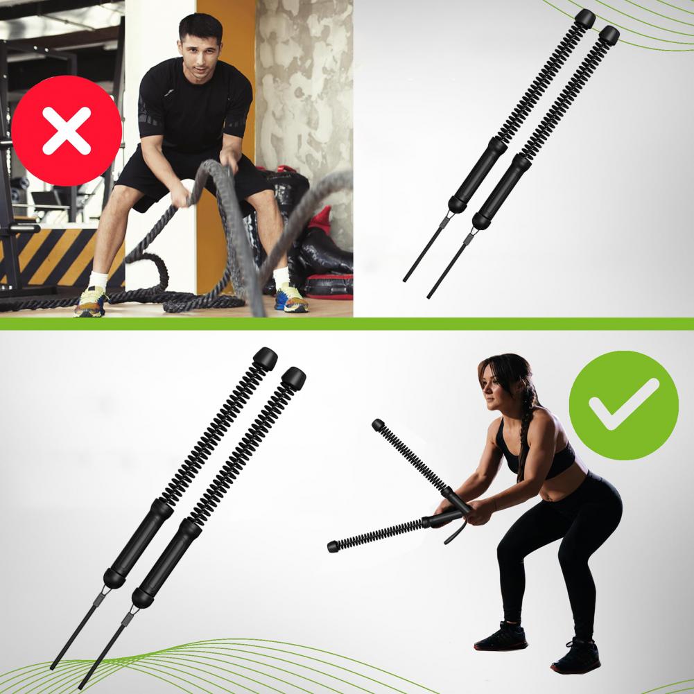 1 Par de Cordas de Treino Sem  - Battle Rope Exercise avaliação e preço