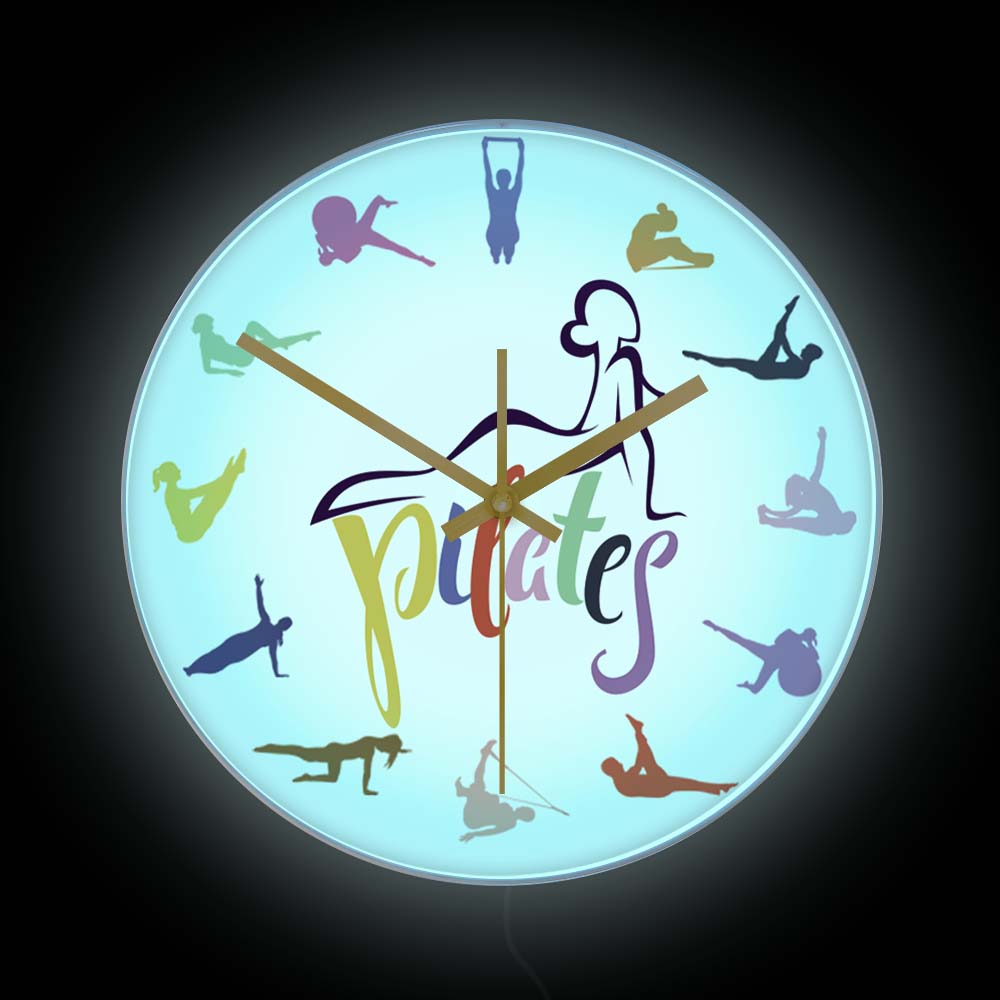 Relógio de Parede com Estampa  - Yoga Fitness Rooms avaliação e preço