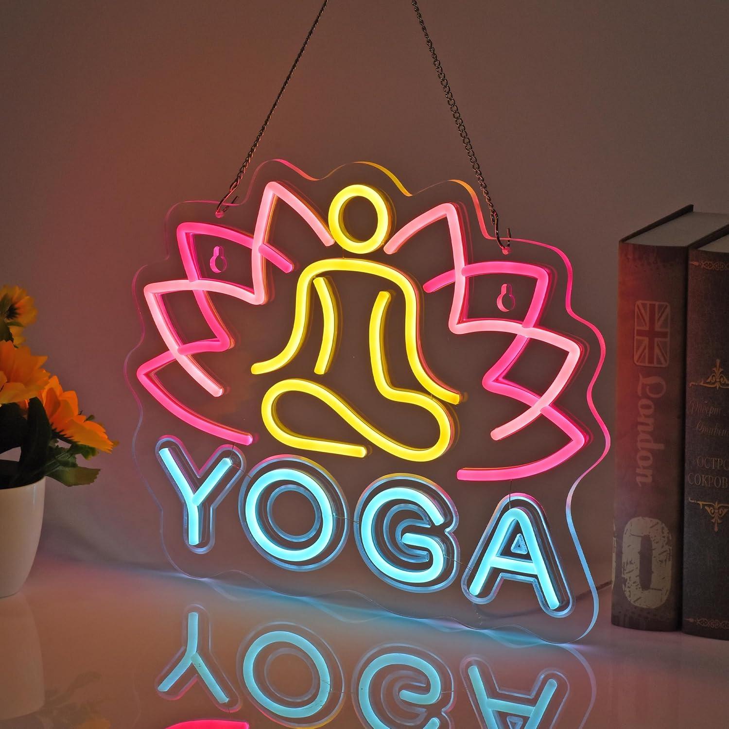 Letreiro de Neon para Yoga com - Yoga Fitness Rooms avaliação e preço