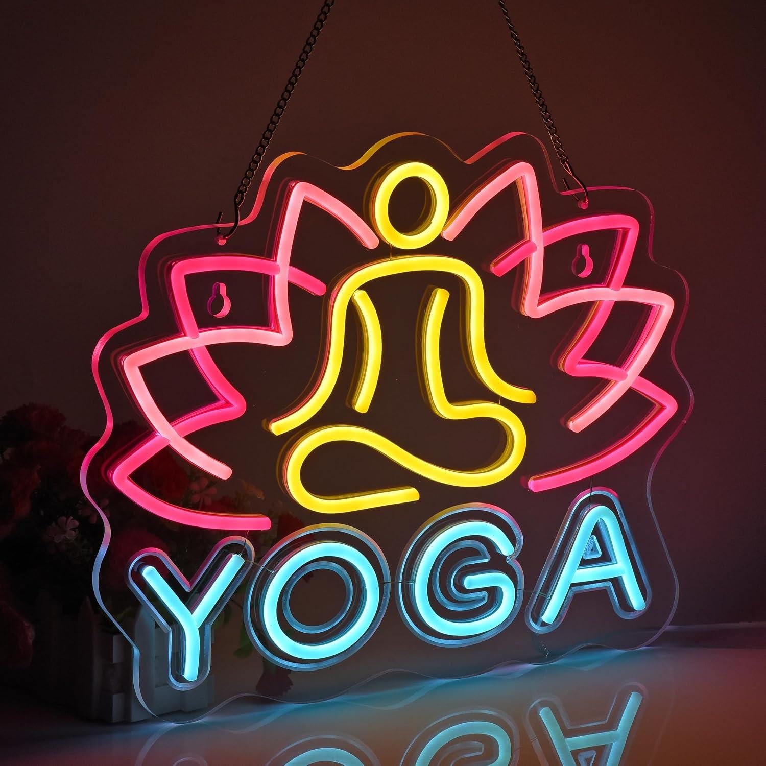 Letreiro de Neon para Yoga com - Yoga Fitness Rooms avaliação e preço