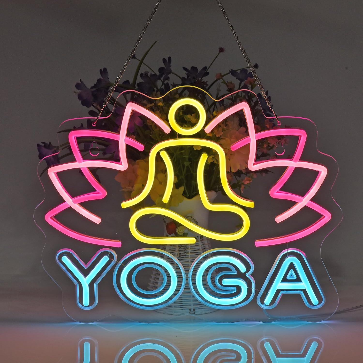 Letreiro de Neon para Yoga com - Yoga Fitness Rooms avaliação e preço