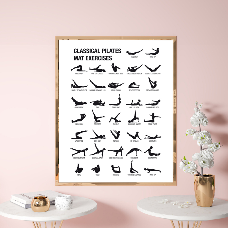 Pôster de Quadro de Exercícios - Yoga Fitness Rooms avaliação e preço
