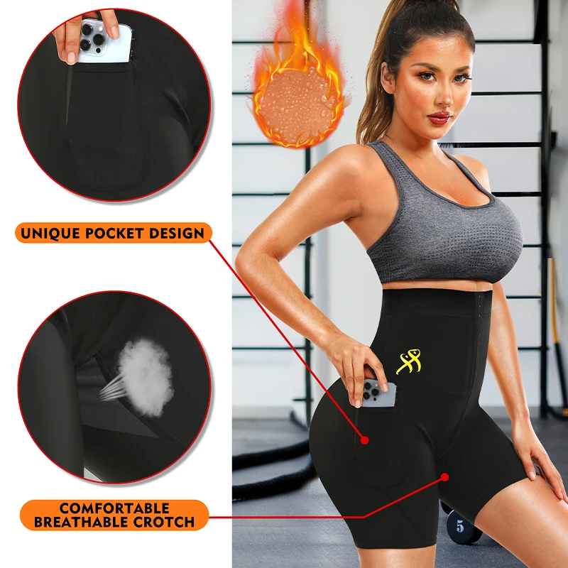 Suor sauna calças corpo shaper - Waist Trainer Women avaliação e preço