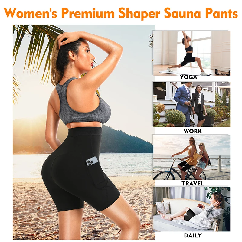 Suor sauna calças corpo shaper - Waist Trainer Women avaliação e preço